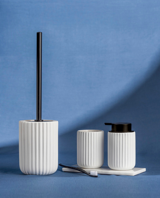 Szczotka do wc BELLUNO, ceramika, biała, WENKO