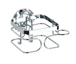 Uchwyt na suszarkę do włosów TURBOFIX, mocowanie bez wiercenia, stal nierdzewna