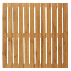 Mata łazienkowa, podest z drewna bambusowego BAMBUSA, 50 x 50 cm, WENKO