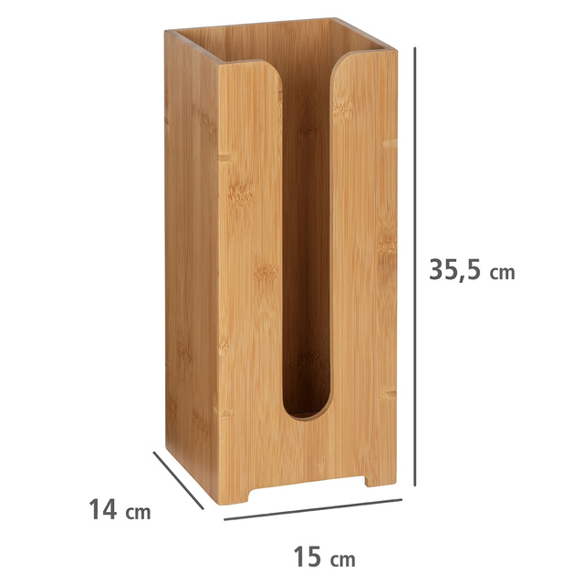 Stojak na papier toaletowy BAMBUSA, bambusowy, WENKO