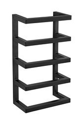 Wieszak na ręczniki ze stali lakierowanej, czarny mat, FONDIRO, WENKO