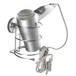 Uchwyt na suszarkę do włosów MILAZZO, Vacuum-Loc - stal chromowana, WENKO