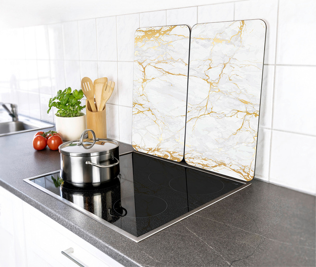 Płyty ochronne na kuchenkę MARBLE, 2 sztuki, WENKO