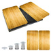 Szklane płyty ochronne WOODEN LOOK na kuchenkę – 2 sztuki, WENKO