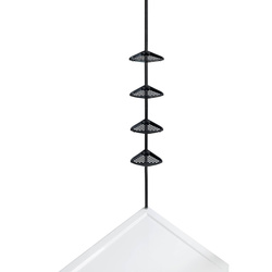 Metalowa półka pod prysznic z regulowaną wysokością 85-200 cm