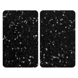 Ochonne płyty kuchenne ze szkła, 2 szt., czarny, WENKO