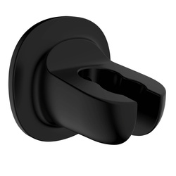 Uchwyt do słuchawki prysznicowej, montaż bez wiercenia, Ø 6 cm, czarny, WENKO