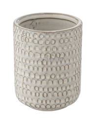 Kubek ceramiczny na szczoteczki do zębów, Pergole Cream, WENKO