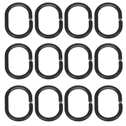 Haki do zasłony prysznicowej SMALL 12 sztuk, WENKO