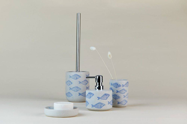 Kubek na szczoteczki ceramiczny AQUAMARIN, WENKO