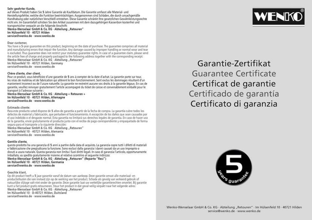 Pojemnik na szczotkę QUADRO + szczotka WC, Vacuum-Loc, stal nierdzewna, WENKO