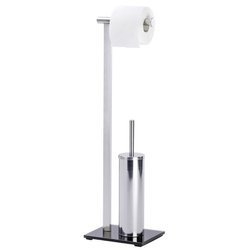 Stojak na papier toaletowy i szczotkę LAVA do WC - 2w1, WENKO