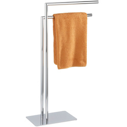 Stojak łazienkowy na ręczniki RECCO, stabilny wolnostojący wieszak 2 ramiona, WENKO