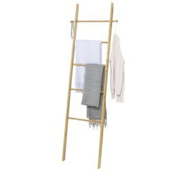 Drabina do wieszania ręczników BAHARI, bambusowa drabinka na ręczniki, WENKO