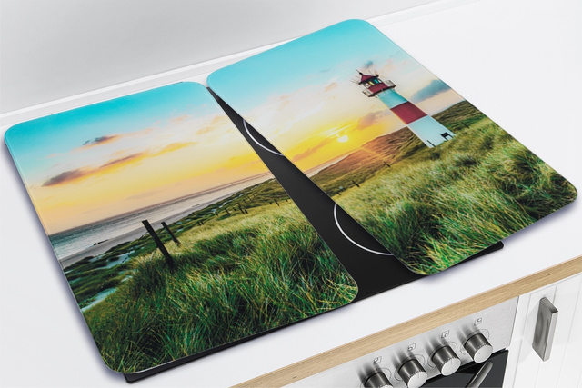 Szklane płyty ochronne na kuchenkę LIGHTHOUSE, 2 sztuki