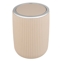 Kosz łazienkowy AGROPOLI z obrotową pokrywą, 2 L, beżowy, WENKO