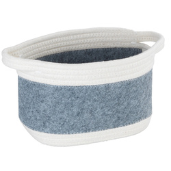 Koszyk łazienkowy BEA, filc + poliester z recyklingu, szary, WENKO