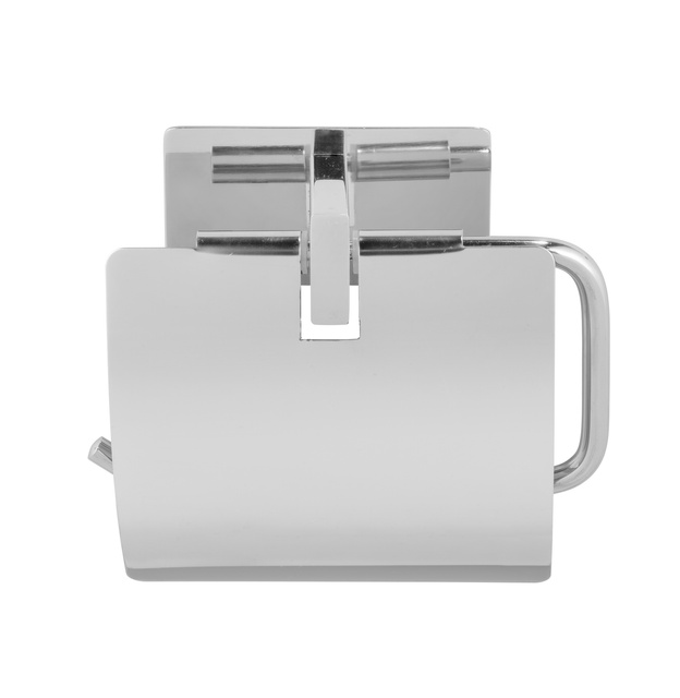 Uchwyt na papier toaletowy z klapką GENOVA, montaż bez wiercenia Turbo-Loc, WENKO