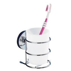 Pojemnik na szczoteczki do zębów MILAZZO, Vacuum-Loc - stal chromowana, WENKO