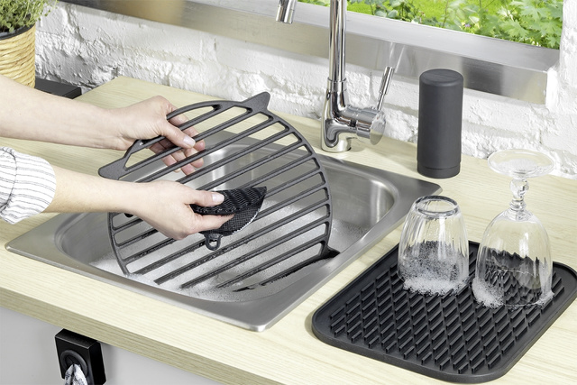 Zestaw silikonowych myjek do naczyń, 4 sztuki