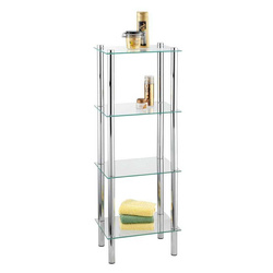 Półka łazienkowa YAGO, szklana - 4 poziomy, WENKO