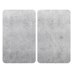 Ochonne płyty kuchenne ze szkła, 2 szt., szary, WENKO