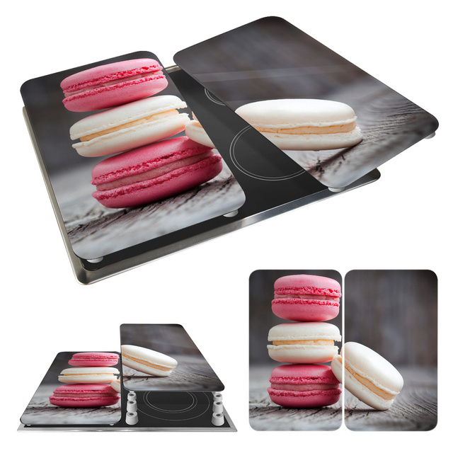 Szklane płyty ochronne MACARONS na kuchenkę – 2 sztuki, WENKO