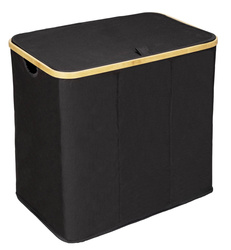 Kosz na pranie, bambus, 57 x 50 x 37, Trio Ecori, WENKO