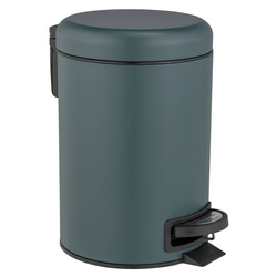 Nowoczesny kosz na śmieci do łazienki z pedałem, 3 l, zielony, WENKO