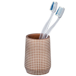 Kubek na szczoteczki OHRID, brązowy, WENKO