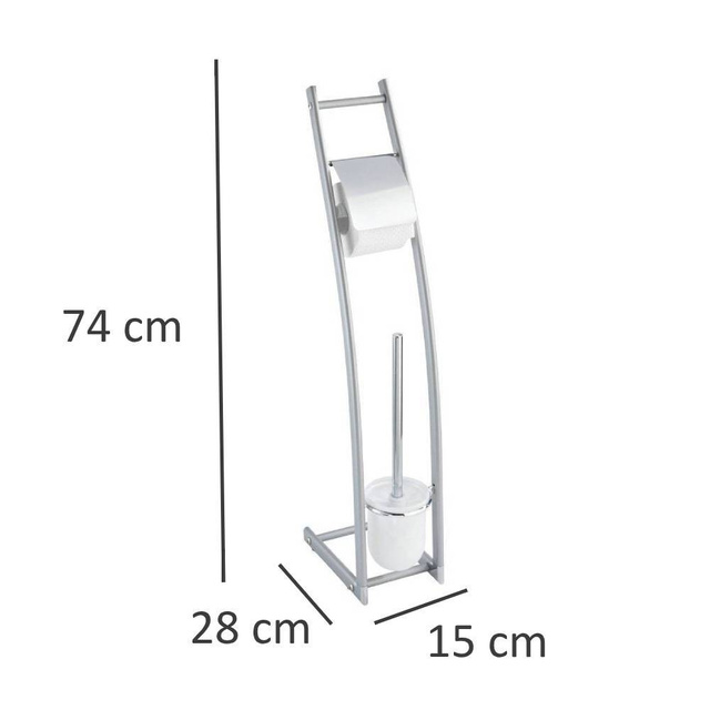 Stojak łazienkowy ALUMINIO ALICANTE, 2 w 1, WENKO