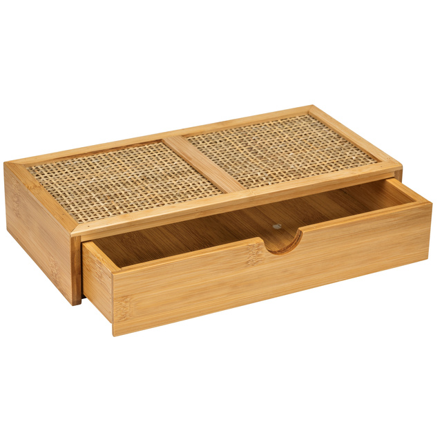 Szufladka na kosmetyki ALLEGRE BAMBOO, 28 x 6 x 14 cm, WENKO