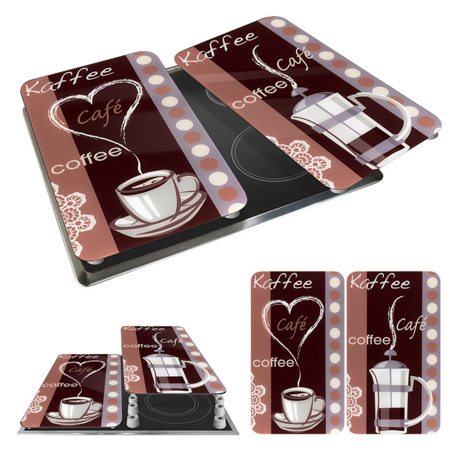 Szklane płyty ochronne COFFEE FLAVOUR, 2 sztuki