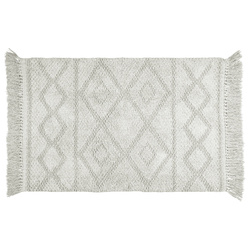 Dywanik łazienkowy z organicznej bawełny, 60 x 90 cm, szary, WENKO