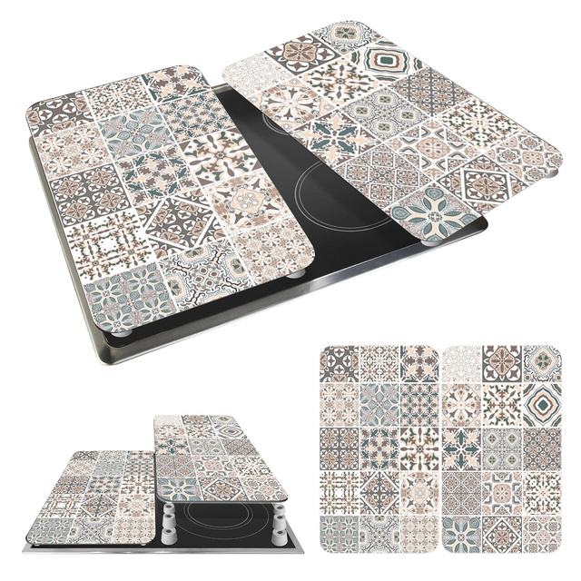 Szklane płyty na kuchenkę z mozaiką, 2 sztuki, WENKO