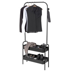 Wieszak na ubrania stojący KALI, z miejscem na buty i torebki, 75 x 165 x 30 cm, WENKO
