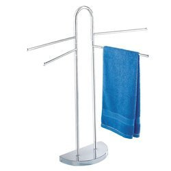 Łazienkowy stojak na ręczniki - 4 ramienny, chromowany, WENKO