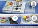 Szklane płyty ochronne SLATE XL na kuchenkę – 2 sztuki, WENKO