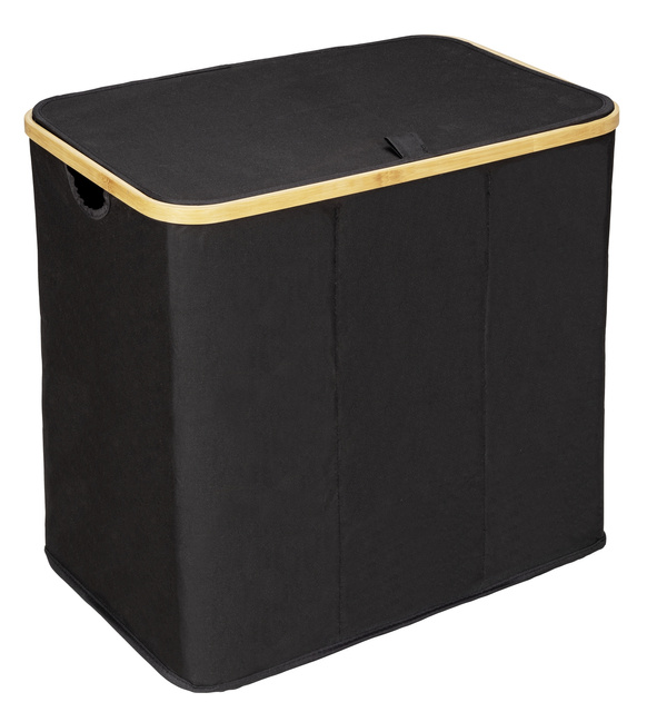 Kosz na pranie, bambus, 57 x 50 x 37, Trio Ecori, WENKO