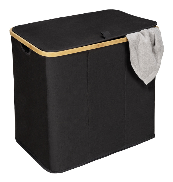 Kosz na pranie, bambus, 57 x 50 x 37, Trio Ecori, WENKO