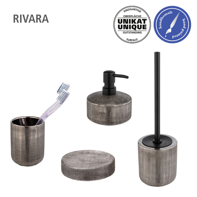 Ceramiczny kubek na szczoteczki RIVARA, WENKO