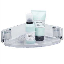 Narożna półka łazienkowa QUADRO,Vacuum-Loc pod prysznic, WENKO