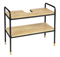 Szafka pod umywalkę, 70 x 60 x 33,5 cm, bambusowy blat, Loft, WENKO