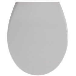 Deska sedesowa SAMOS - Duroplast, wolnoopadająca, szara, WENKO