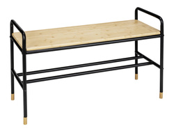 Szafka na buty z bambusową półką, 80 x 50 x 33,5 cm, Loft, WENKO