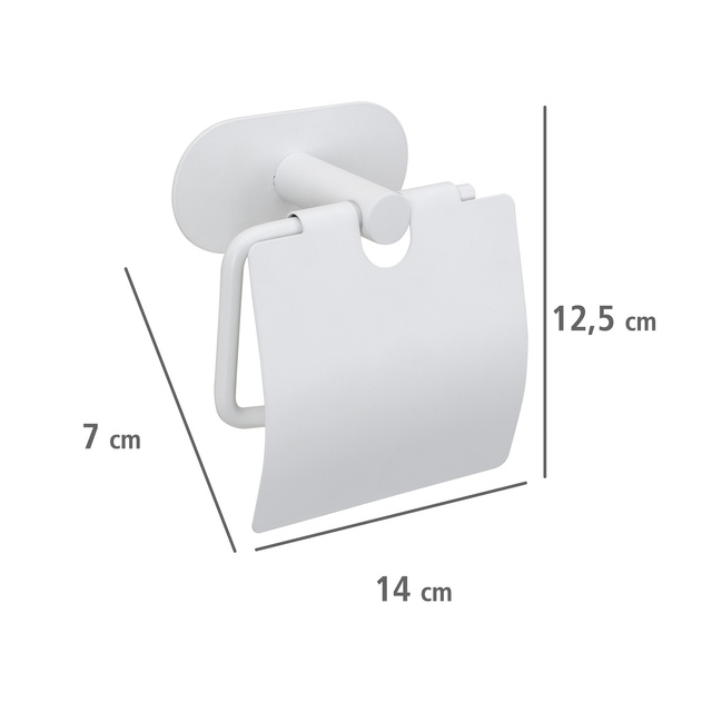 Srebrny Uchwyt na papier toaletowy OREA SHINE, Turbo - Loc, WENKO