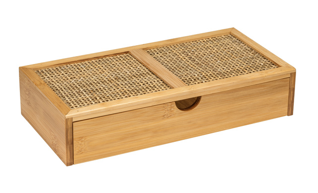 Szufladka na kosmetyki ALLEGRE BAMBOO, 28 x 6 x 14 cm, WENKO
