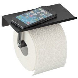 Uchwyt na papier toaletowy z półką na komórkę