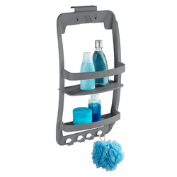 Półka łazienkowa bez wiercenia, dwupoziomowa, 26 x 54,5 x 11,5 cm, WENKO