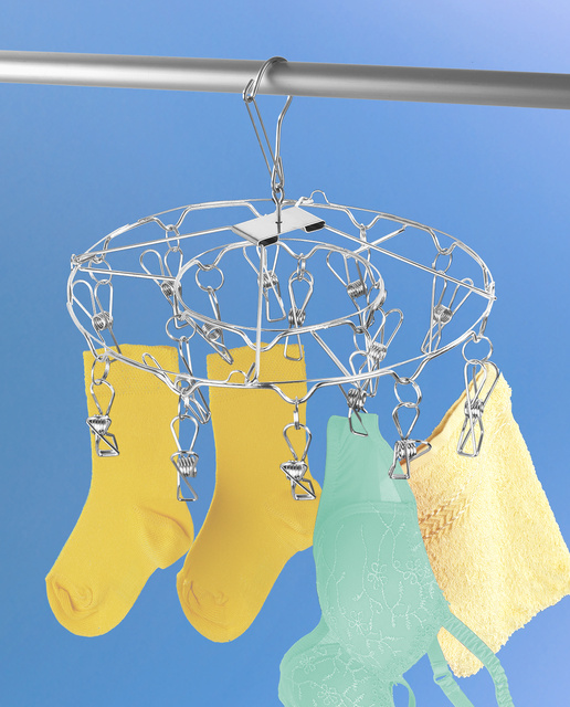 Mała suszarka na pranie ze stali nierdzewnej, Ø 27 cm